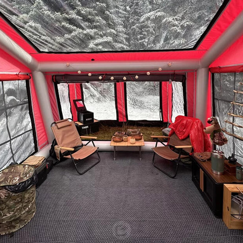 充气屋脊帐篷